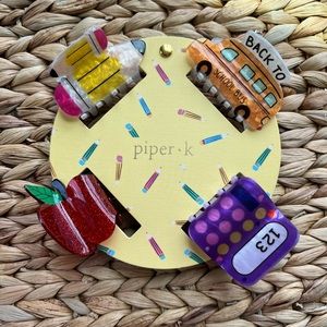 Piper K Back To School Hair Claws Clips